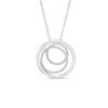 Thumbnail Image 1 of Diamond Accent Three Circle Pendant in Sterling Silver