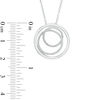 Thumbnail Image 2 of Diamond Accent Three Circle Pendant in Sterling Silver