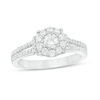 Thumbnail Image 1 of 0.80 CT. T.W. Diamond Frame Double Row Engagement Ring in 14K Two-Tone Gold