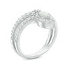 Thumbnail Image 2 of 0.70 CT. T.W. Marquise Diamond Frame Bridal Set in 10K White Gold