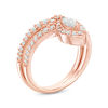 Thumbnail Image 1 of 0.70 CT. T.W. Marquise Diamond Frame Bridal Set in 10K Rose Gold