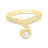 Thumbnail Image 0 of 0.60 CT. T.W. Diamond Swirl Bridal Set in 10K Gold