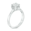 1.25 CT. T.W. Certified Canadian Diamond Frame Engagement Ring in 14K White Gold (I/I1)