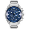 Thumbnail Image 0 of Citizen Eco-Drive® Proximity Pryzm Chronograph Smart Watch with Blue Dial (Model: BZ1021-54L)