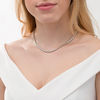 1.98 CT. T.W. Diamond Tennis Necklace in Sterling Silver - 17"