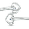 The Kindred Heart from Vera Wang Love Collection Mini Bangle in Sterling Silver - 7.5"