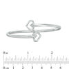 Thumbnail Image 2 of The Kindred Heart from Vera Wang Love Collection Mini Bangle in Sterling Silver - 7.5"