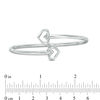 The Kindred Heart from Vera Wang Love Collection Mini Bangle in Sterling Silver - 7.5"