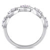 Thumbnail Image 3 of White Sapphire Duo Twist Ring in 14K White Gold