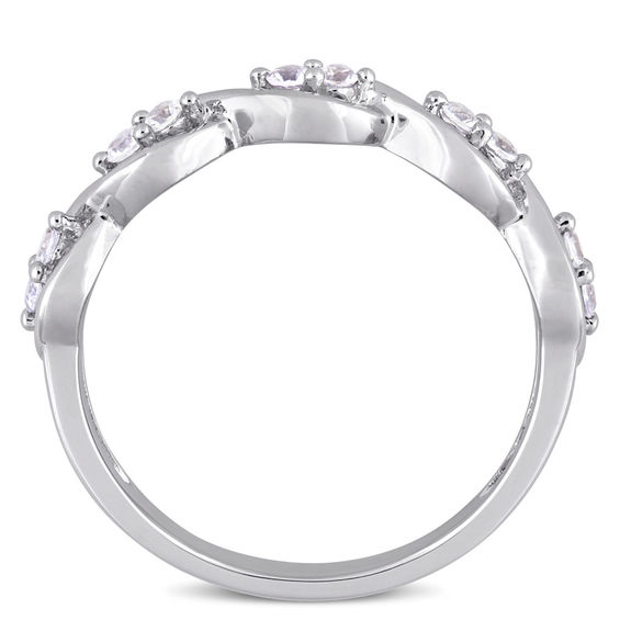 White Sapphire Duo Twist Ring in 14K White Gold White Sapphire Duo Twist Ring in 14K White Gold