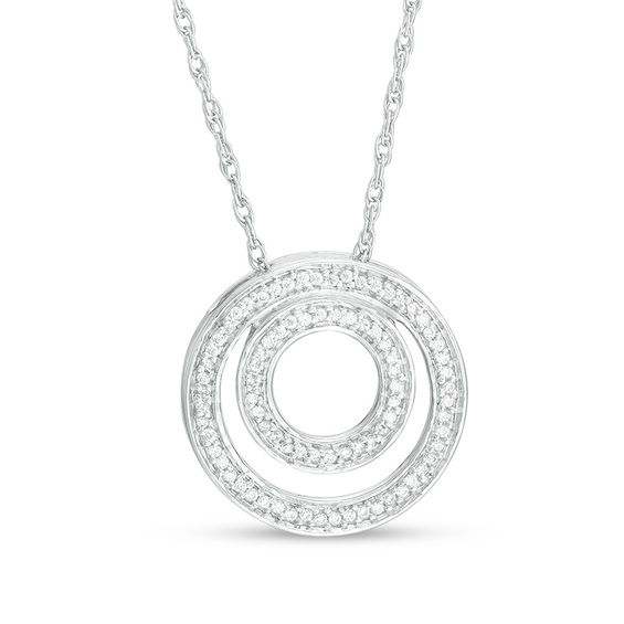 14k Two Tone Gold and Diamond Multi Circle Pendant Necklace – Raymond Lee  Jewelers