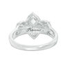 Thumbnail Image 3 of 1.50 CT. T.W. Marquise Certified Diamond Past Present Future® Frame Engagement Ring in 14K White Gold (I/I1)