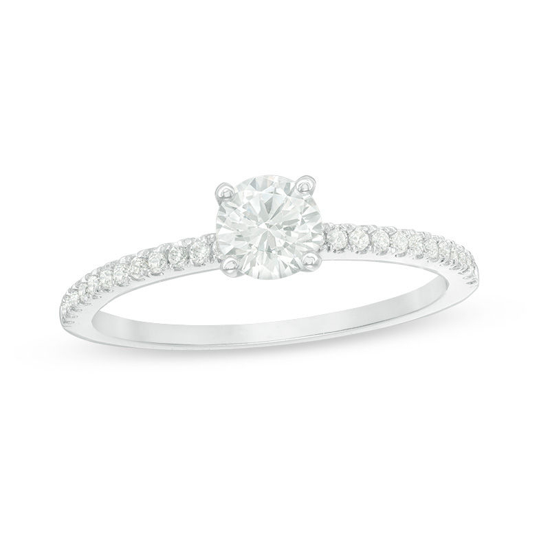 0.58 CT. T.W. Diamond Engagement Ring in 14K White Gold|Peoples Jewellers