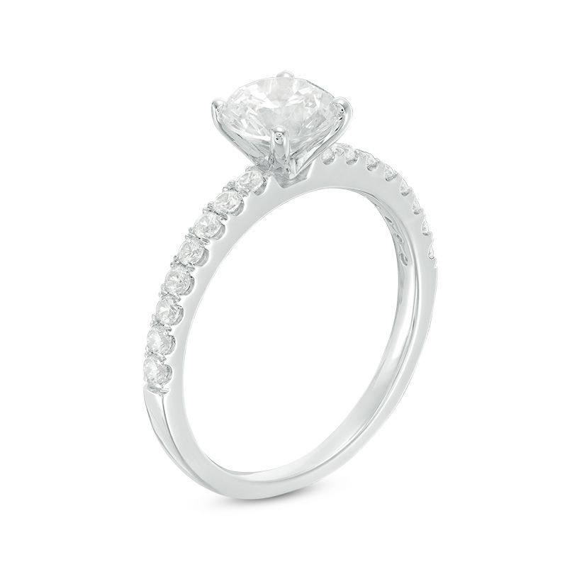 1.25 CT. T.W. Diamond Engagement Ring in 14K White Gold | Peoples