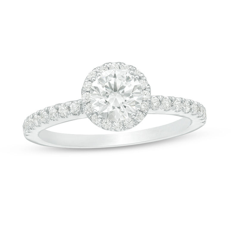 1.00 CT. T.W. Diamond Frame Engagement Ring in 14K White Gold
