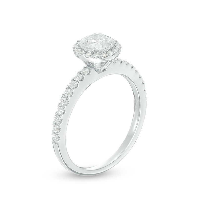 1.00 CT. T.W. Diamond Frame Engagement Ring in 14K White Gold