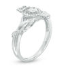 Thumbnail Image 1 of 0.15 CT. T.W. Diamond Claddagh Promise Ring in 10K White Gold