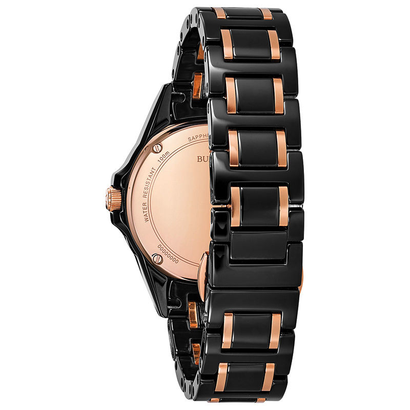 Peoples Jewellers Ladies Bulova Marine Star Diamond Accent Two