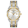 Men's Bulova Surveyor Two-Tone Watch with Silver-Tone Dial (Model: 98C127)