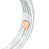 Thumbnail Image 3 of Perfect Fit 0.58 CT. T.W. Diamond Cushion Frame Interlocking Bridal Set in 10K White Gold