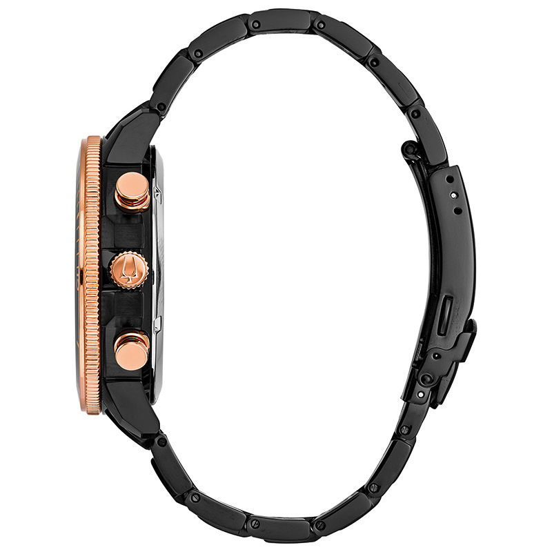 Men's Bulova Marine Star Black IP Chronograph Watch (Model: 98B302)