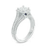 Thumbnail Image 1 of Vera Wang Love Collection 1.45 CT. T.W. Princess-Cut Diamond Frame Engagement Ring in 14K White Gold