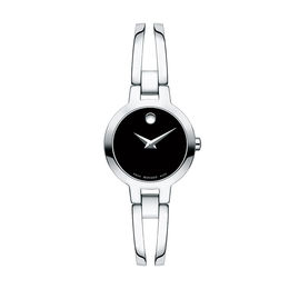 Ladies' Movado Amorosa® Bangle Watch with Black Dial (Model: 0607153)