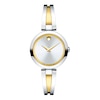 Thumbnail Image 0 of Ladies' Movado Aleena Two-Tone Bangle Watch with Silver-Tone Dial (Model: 0607150)