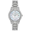 Thumbnail Image 0 of Ladies' Exclusive Citizen Eco-Drive® Silhouette Crystal Accent Watch with Mother-of-Pearl Dial (Model: EW1680-55Y)