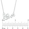 Unstoppable Love™ Diamond Accent Solitaire "love" Heart Necklace in Sterling Silver