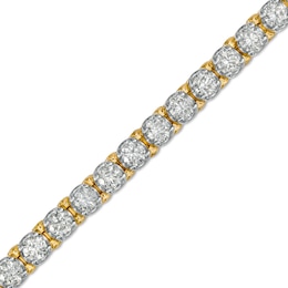 3.95 CT. T.W. Diamond Tennis Bracelet in 10K Gold