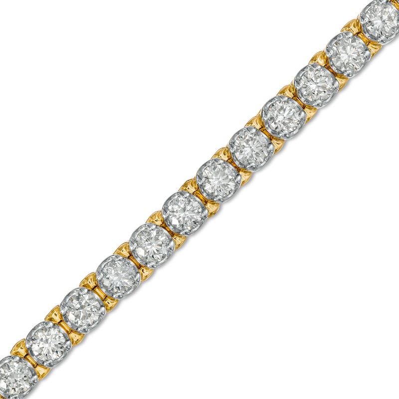 3.95 CT. T.W. Diamond Tennis Bracelet in 10K Gold