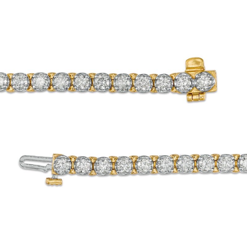 3.95 CT. T.W. Diamond Tennis Bracelet in 10K Gold