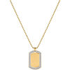 Thumbnail Image 3 of Men's Exclusive Bulova Crystal Accent Gold-Tone PVD Watch and Dog Tag Pendant Box Set (Model: 98K102)