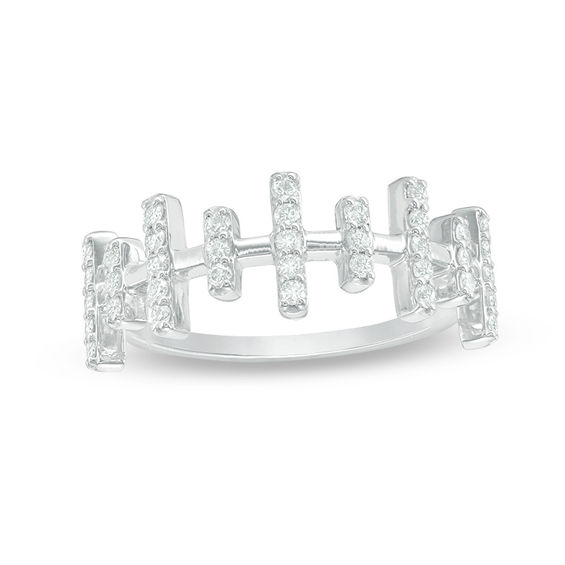 0.29 CT. T.W. Diamond Multi-Row Bar Ring in Sterling Silver 0.29 CT. T.W. Diamond Multi-Row Bar Ring in Sterling Silver