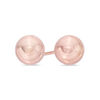 Thumbnail Image 1 of 6.0mm Ball Stud Earrings in 14K Rose Gold