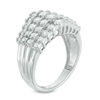 Thumbnail Image 1 of 1.00 CT. T.W. Diamond Pyramid Anniversary Ring in 10K White Gold