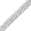 Thumbnail Image 0 of 1.00 CT. T.W. Diamond Two Stone Link Bracelet in Sterling Silver - 7.5"