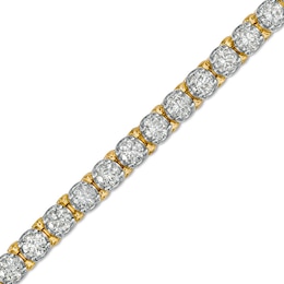 3.95 CT. T.W. Diamond Tennis Bracelet in 10K Gold