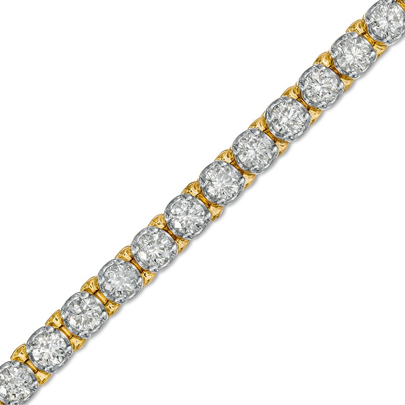 3.95 CT. T.W. Diamond Tennis Bracelet in 10K Gold
