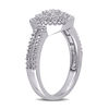Thumbnail Image 1 of 0.18 CT. T.W. Composite Diamond Frame Promise Ring in Sterling Silver