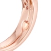 Thumbnail Image 4 of Perfect Fit 0.37 CT. T.W. Composite Diamond Double Frame Heart-Shank Interlocking Bridal Set in 10K Rose Gold