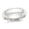 Thumbnail Image 1 of Men's 6.0mm Bevelled Edge Wedding Band in Platinum