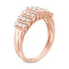 0.50 CT. T.W. Diamond Multi-Row Anniversary Band in 10K Rose Gold