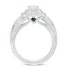 Vera Wang Love Collection 1.18 CT. T.W. Diamond Double Cushion Frame Engagement Ring in 14K White Gold