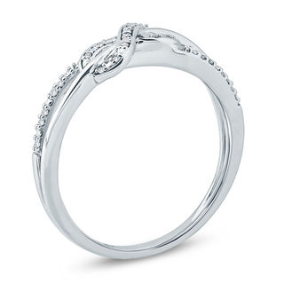 0.04 CT. T.W. Diamond Infinity Ring in Sterling Silver