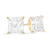 Thumbnail Image 0 of 7.0mm Princess-Cut Cubic Zirconia Solitaire Stud Earrings in 14K Gold