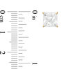 Thumbnail Image 2 of 7.0mm Princess-Cut Cubic Zirconia Solitaire Stud Earrings in 14K Gold