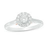 Thumbnail Image 1 of 0.50 CT. T.W. Diamond Frame Engagement Ring in 10K Two-Tone Gold