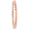 Thumbnail Image 2 of 0.24 CT. T.W. Diamond Eternity Wedding Band in 10K Rose Gold